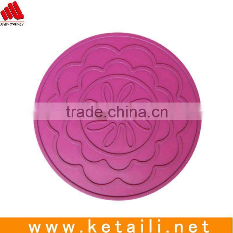 Wholesale Eco-friendly custom silicone rubber coaster!Good Price ! We are manufacture!(FDA,SGS,BV passed)