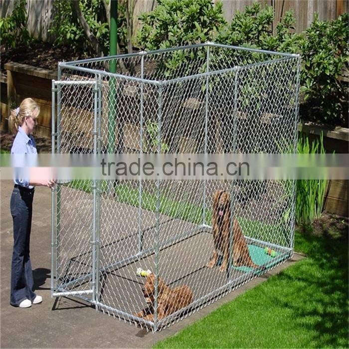 Canada wholesale low price large outdoor chain link dog kennel/dog fence for sale