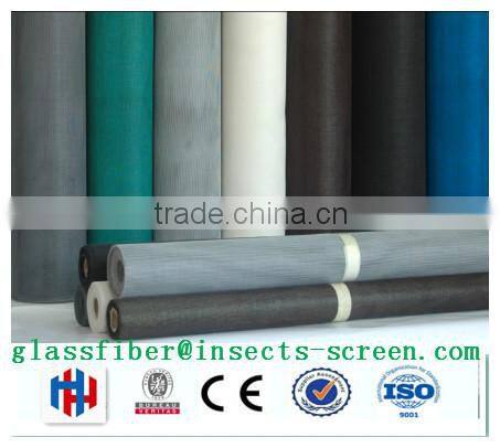 High Quality Grey with White Fiberglass Fly Screen / fiberglass window screening mesh