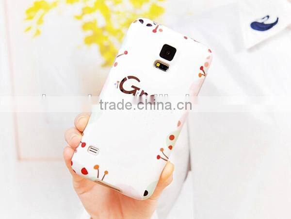 For samsung s5 funky cartoon back cover case with logo printing