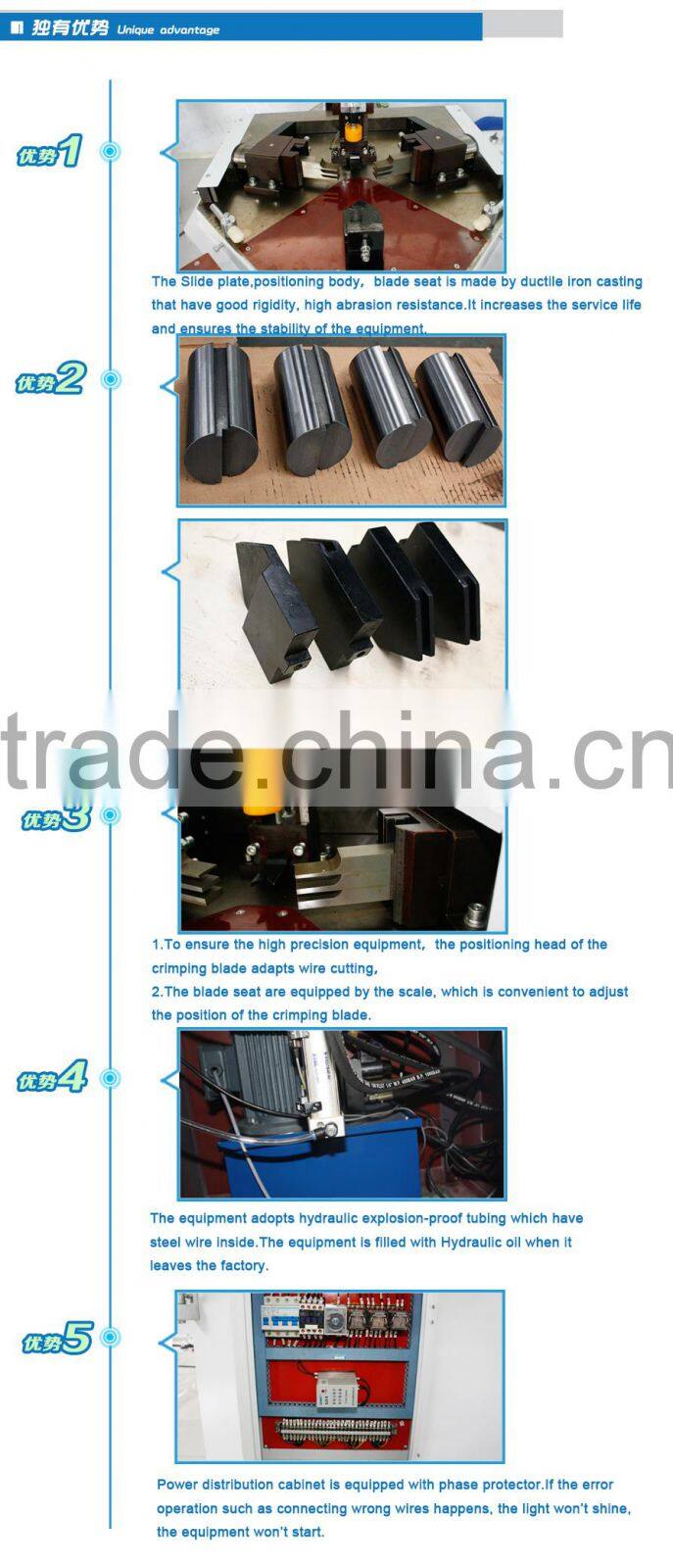 hydraulic aluminum window corner crimper