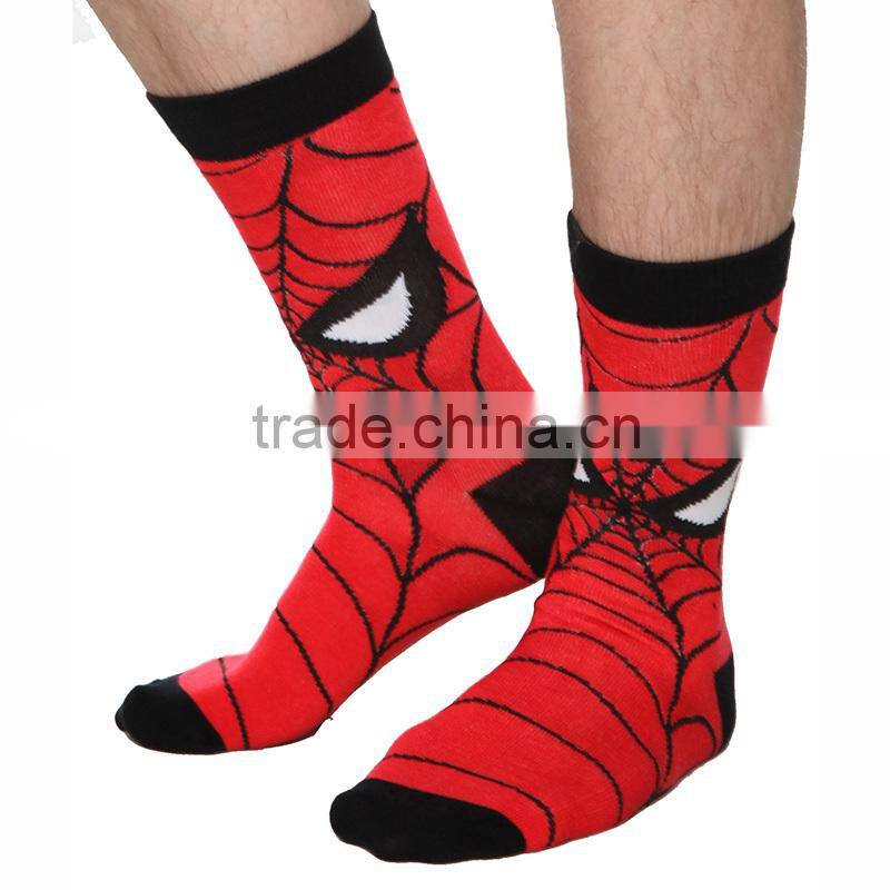 spiderman novelty funny socks for mens