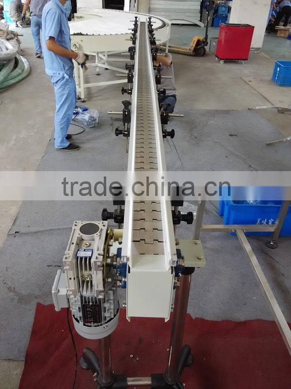 Factory Customized Doule Lane Steel Belt Conveyor Line for Packed Glass