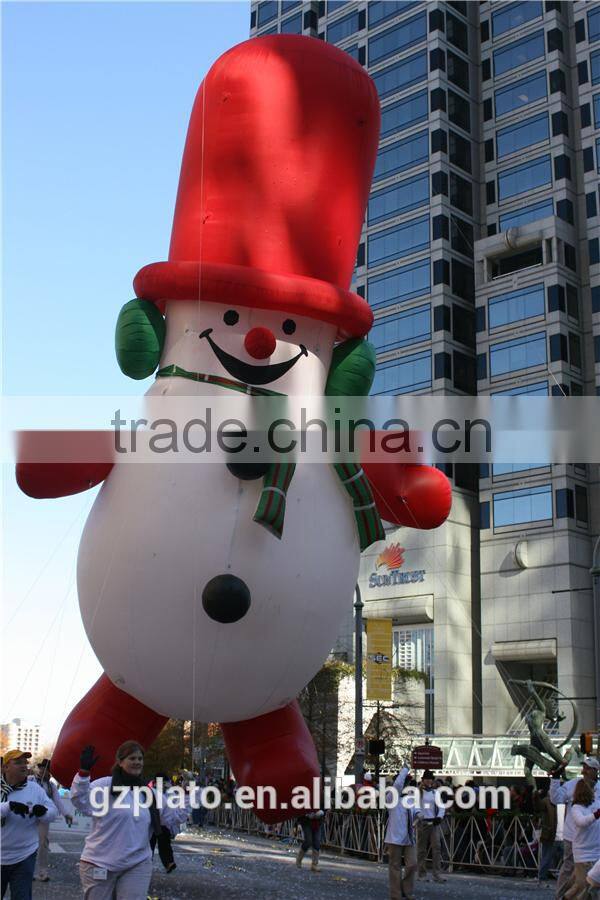 Big christmas inflatable snowman, snowman inflatable helium balloon for promotion