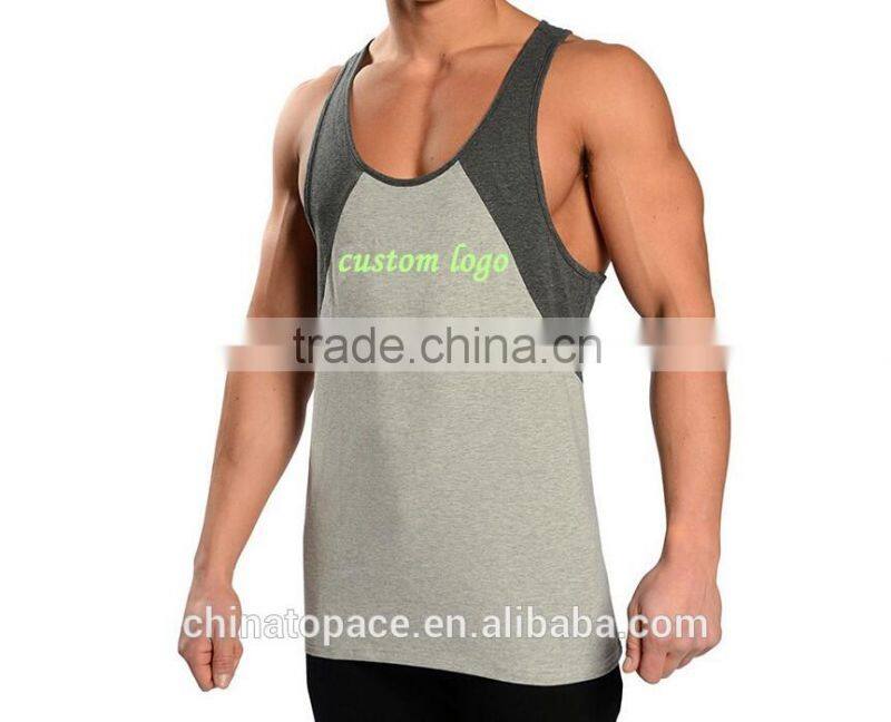100% Cotton Wholesale Sexy mens sports wear bulk custom wrestling stringer singlet gym bodybuilding tank top