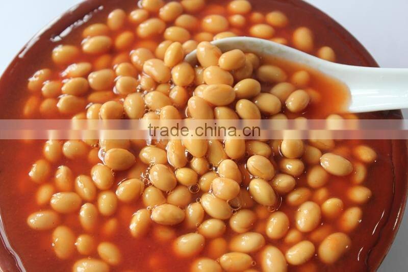canned soy beans in tomato sauce