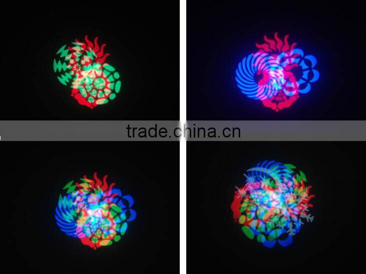 New design 8pcs import led RGBW gobo effect light for disco ktv