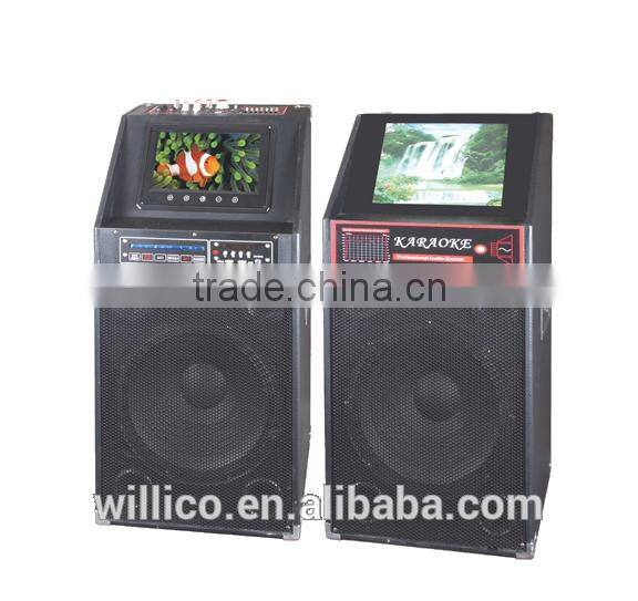 8ch with usb sd fm 4ohm indoor karaoke 2.0 professional speaker box