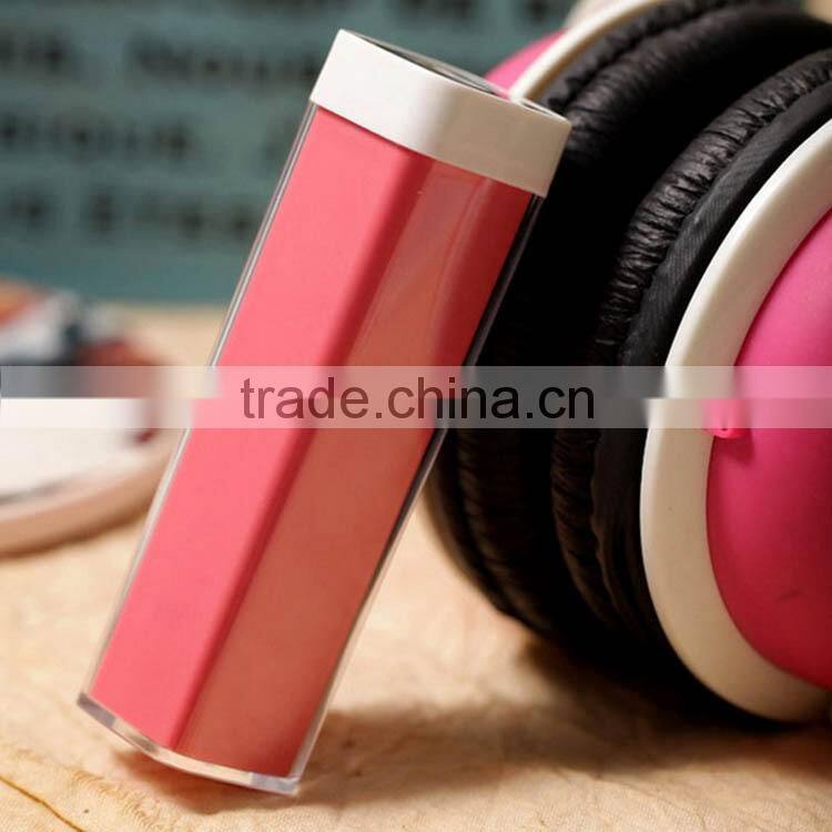 2016 lipstick powerbank ,2600 mah lipstick power bank