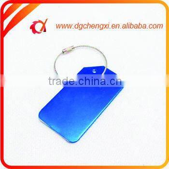 2015 Wholesale Stylish aluminum silver color Airplane Luggage Tags