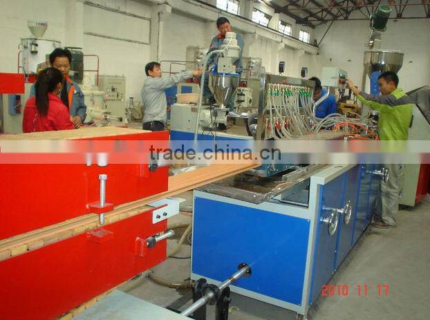 outdoor wpc tile wood and plastic composition extruder machine