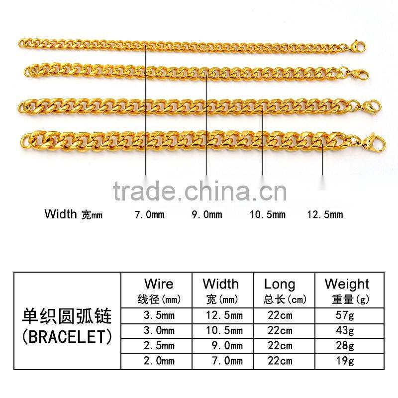 made in China new design fashion jewelry holy gold chain bracelets in high quality