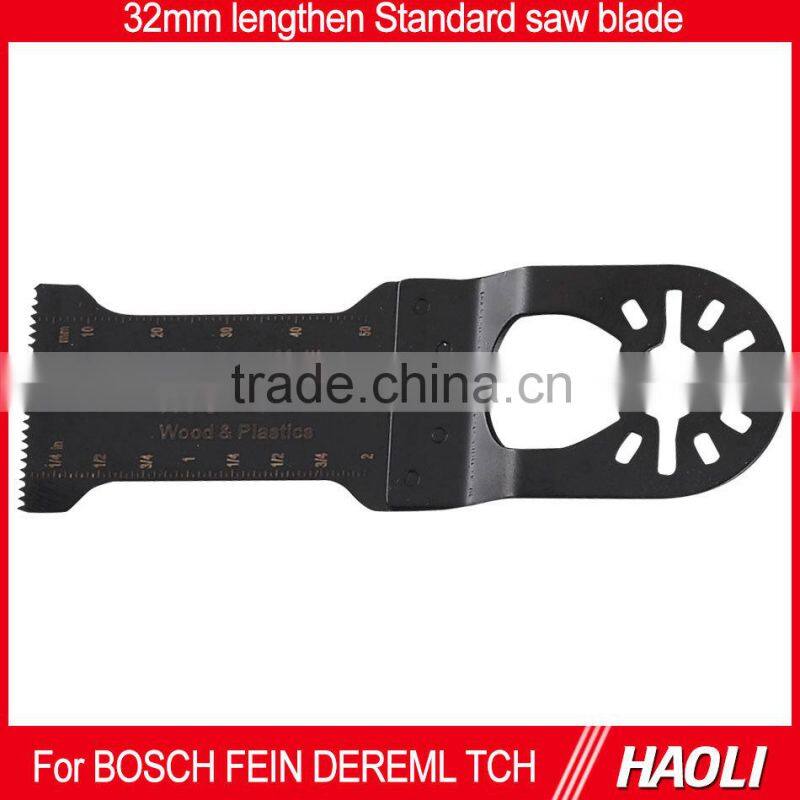 32mm(1-1/4") Lengthen E-cut standard quick change oscillating tool saw blade for cutting wood , drywall and plastics
