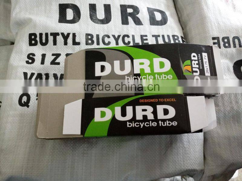 High qualiyt butyl tube bicycle 700x35c 26x1.75/2.125 26x1 1/2x1 5/8 24x1.75 bicycle butyl tube