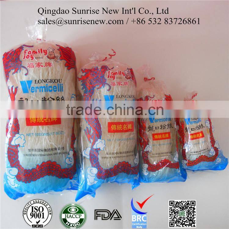 China wholesale hand-made sweet potato vermicelli with HACCP/ISO