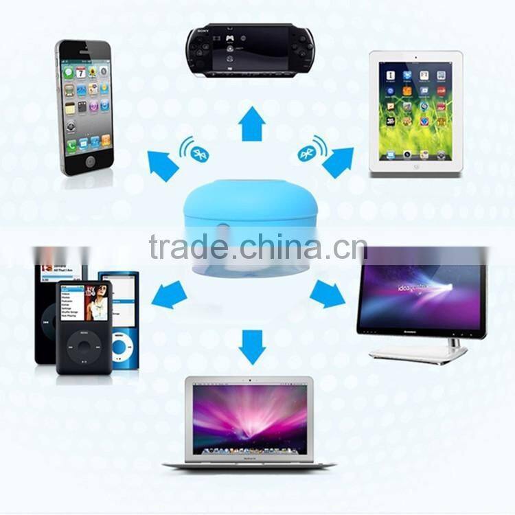 Wireless Stereo Shockproof Shower Waterproof Bluetooth Speaker With Suction Cup For Bathroom,Car,Outdoor Use