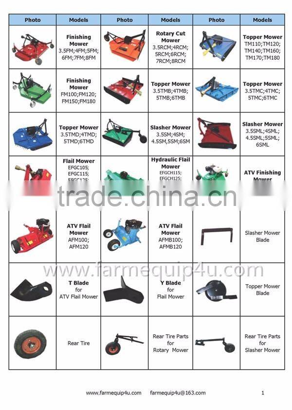 HOT ! Tractor 3 point Slasher Mower with CE ; Rotary Slasher mower factory