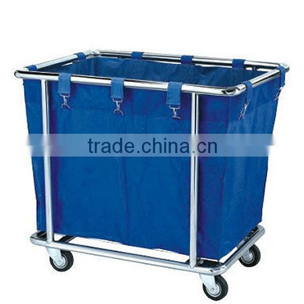 well sale wheelie hotel linen housekeeping trolleys cart with canvas