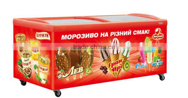 Sliding Glass Door Curved Glass Door Chest Freezer