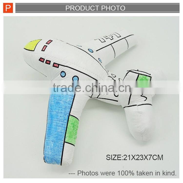 Diy intelligent painting toys stuffed plane