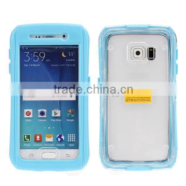 Smart Phone Waterproof Case for Samsung Galaxy S6 S6 Edge With Button Wholesale