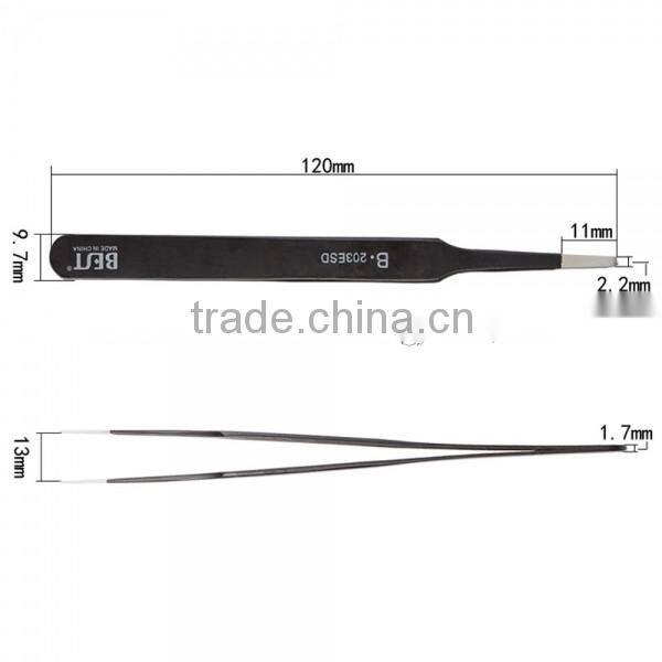BST-203 ESD Stainless Steel Toughened High-grade Anti-static smart Tweezer
