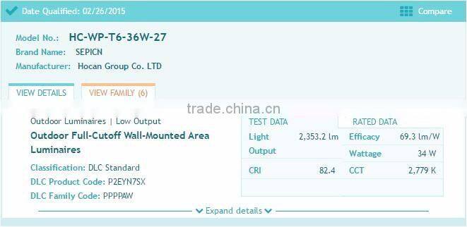 Indoor and Outdoor Usage IP65 Waterproof 40w 60w 100w Outdoor Lighting LED Wall Pack DLC