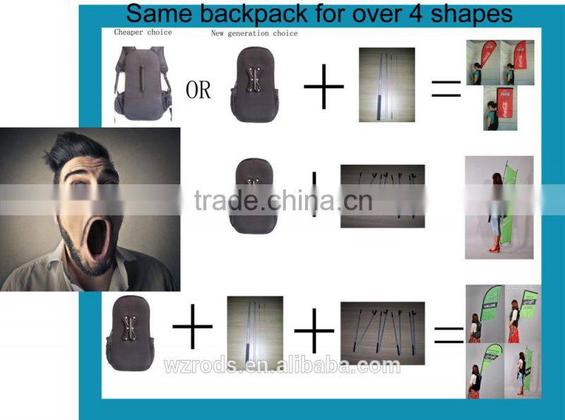 Hot Selling Cheap Backpack Flag Banner For Sale