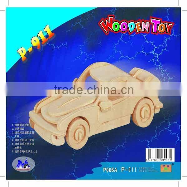 P-911 Wooden DIY 3D Puzzle Electronic Toys