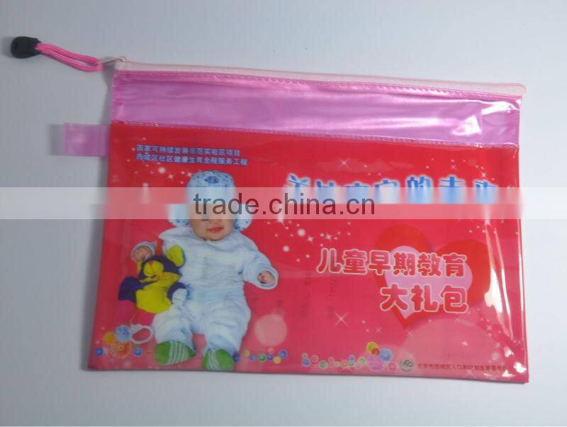 Custom A4 pp folder / Zipper folder /zipper document filer folder
