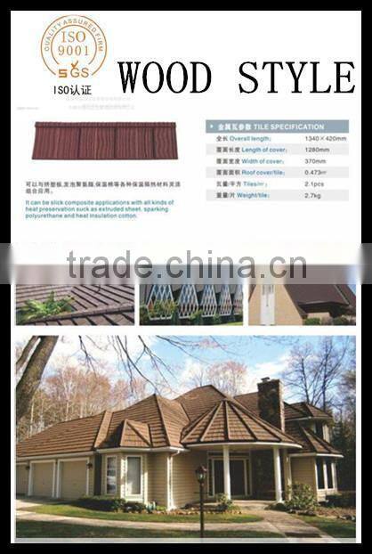 ALUMINUM ZINC STONE COATED SOLAR METAL ROOF TILE