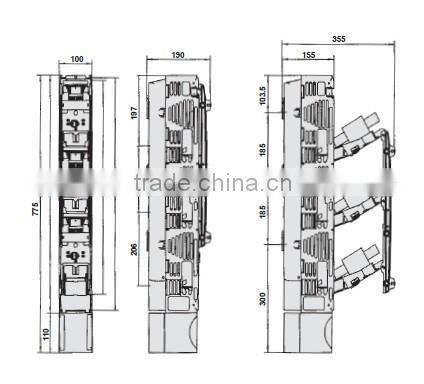 fuse type isolating switch disconnectors 250A