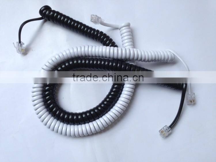 28AWG 7x0.12mm pure copper stranded pp core long telephone extension cable From Shenzhen Factory