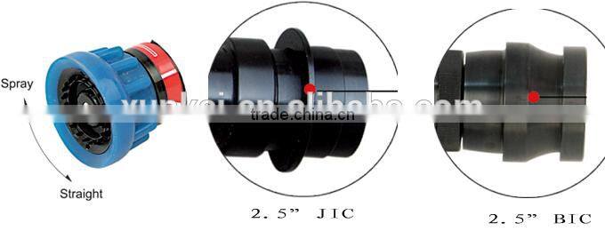 Brass material fire fighting spray nozzles fire hose nozzle