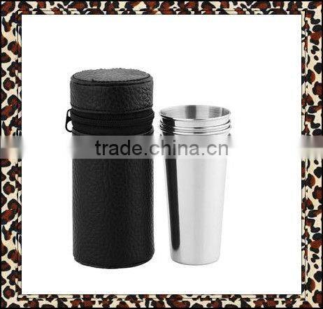 180ml Stainless steel folding drinking cup with 3 sections
