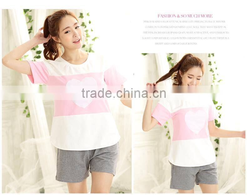 Pure cotton five-pointed star couple pajamas