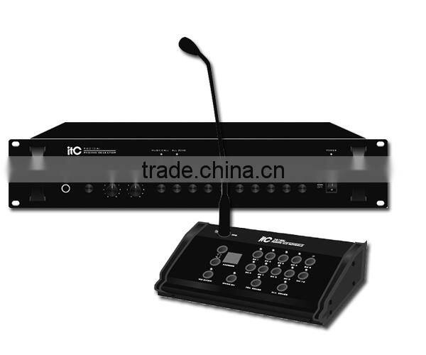 Background music system 10 zone remote paging system