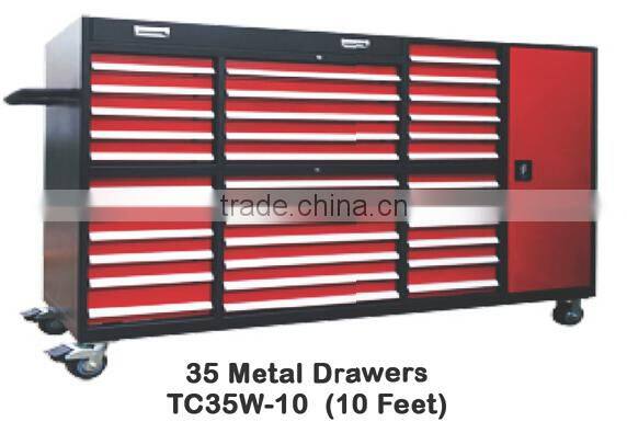 China factory iso durable 72 inch iron material drawer cabinet sets for workshop and garage