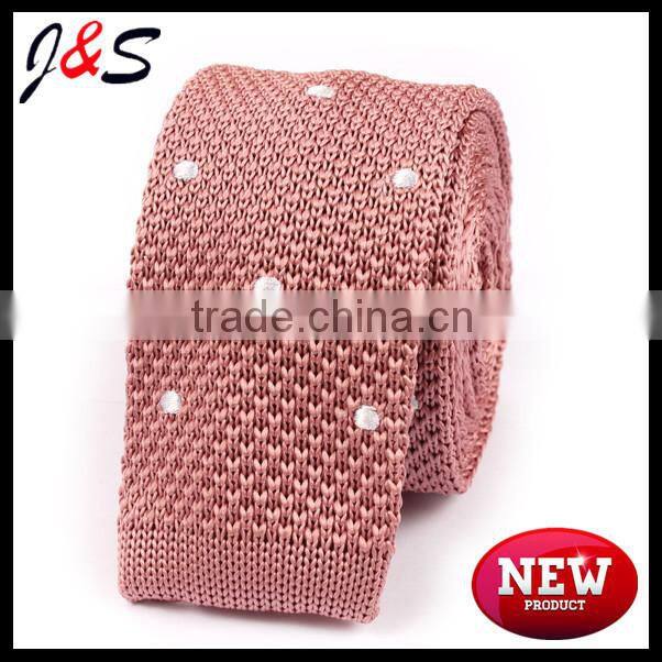 new arrival red blue stripes knitted tie KT062