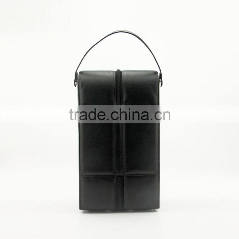 Wholesale Portable Leather Wine Carrier for One Bottle