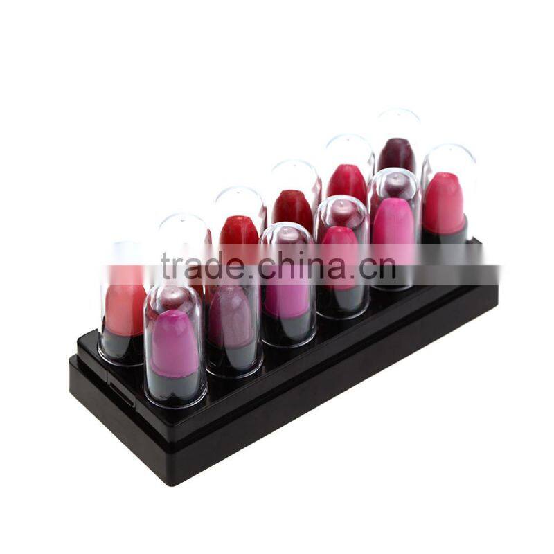 12 Pcs Colorful Long Lasting Sweet Mini Moisturizing Lipstick Elegant Color Lip Cream Lip Balm