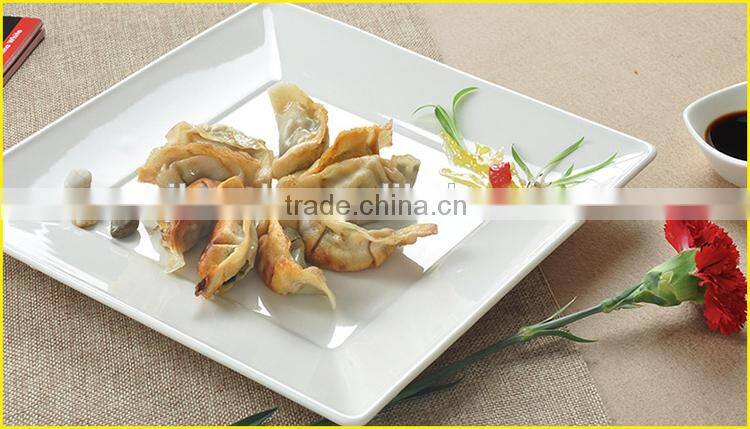 Wholesale White Square Ceramic Plate, Porcelain Cheap Dinner Plate