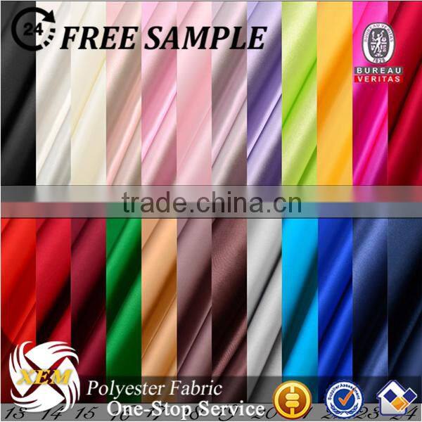 polyester satin fabric bright satin