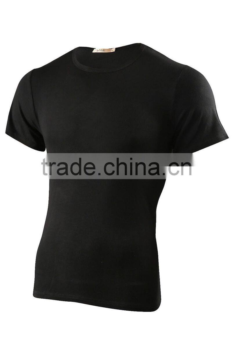 O-Neck 95%Spandex 5%Cotton Men's Undershirt Singlet