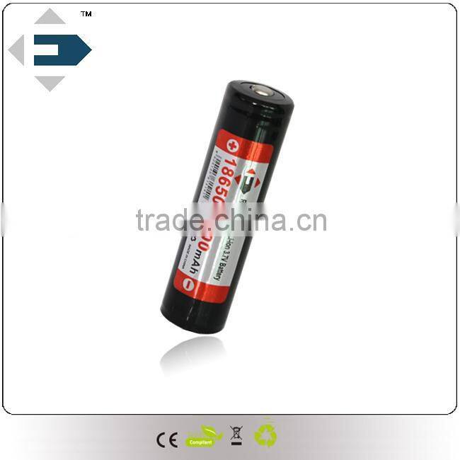 Rechargeable intelligentize Protected EFAN 18650 battery with IC 3100 mAh