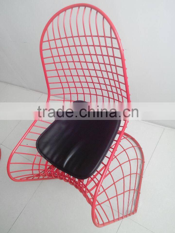 Leiaure Style Metal Chair/ Wire Metal Chairs/ Wire Outdoor Chairs