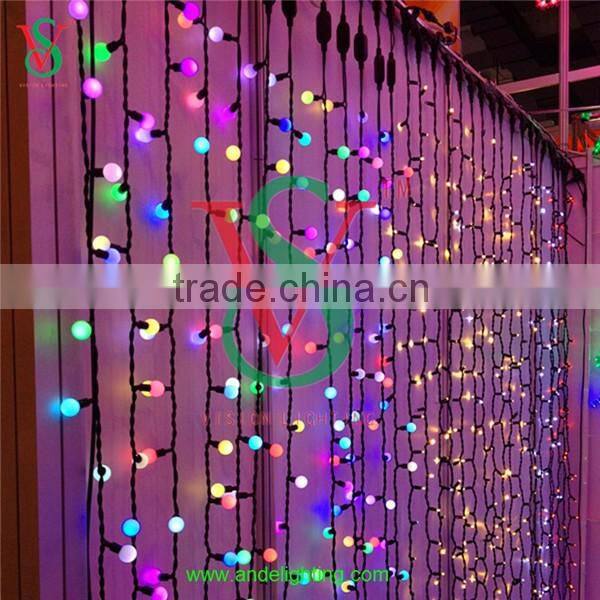 High quality IP 65 waterproof RGB chain led string ball light for party and wedding decoration
