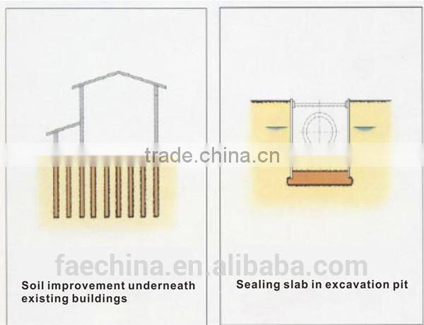 Special hot-sale jet grouting drilling rig equipment with compressed air to cut the soil
