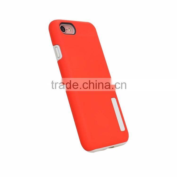 full covered pc+tpu case for iphone 7/7 plus 2 in 1 case for iphone 7 shock proof promotion case
