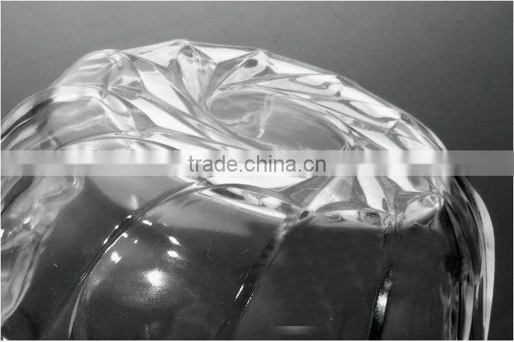 2016 new design food glass bowl crystal